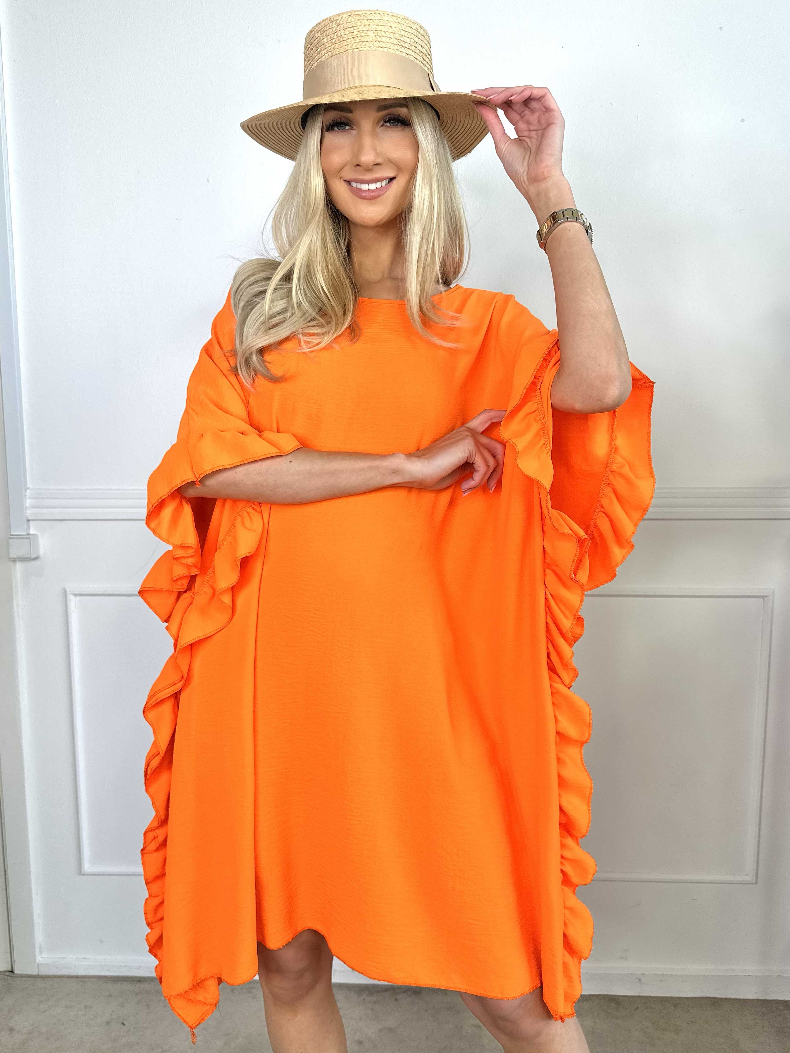 Cille - Söt tunika med volanger i sidorna